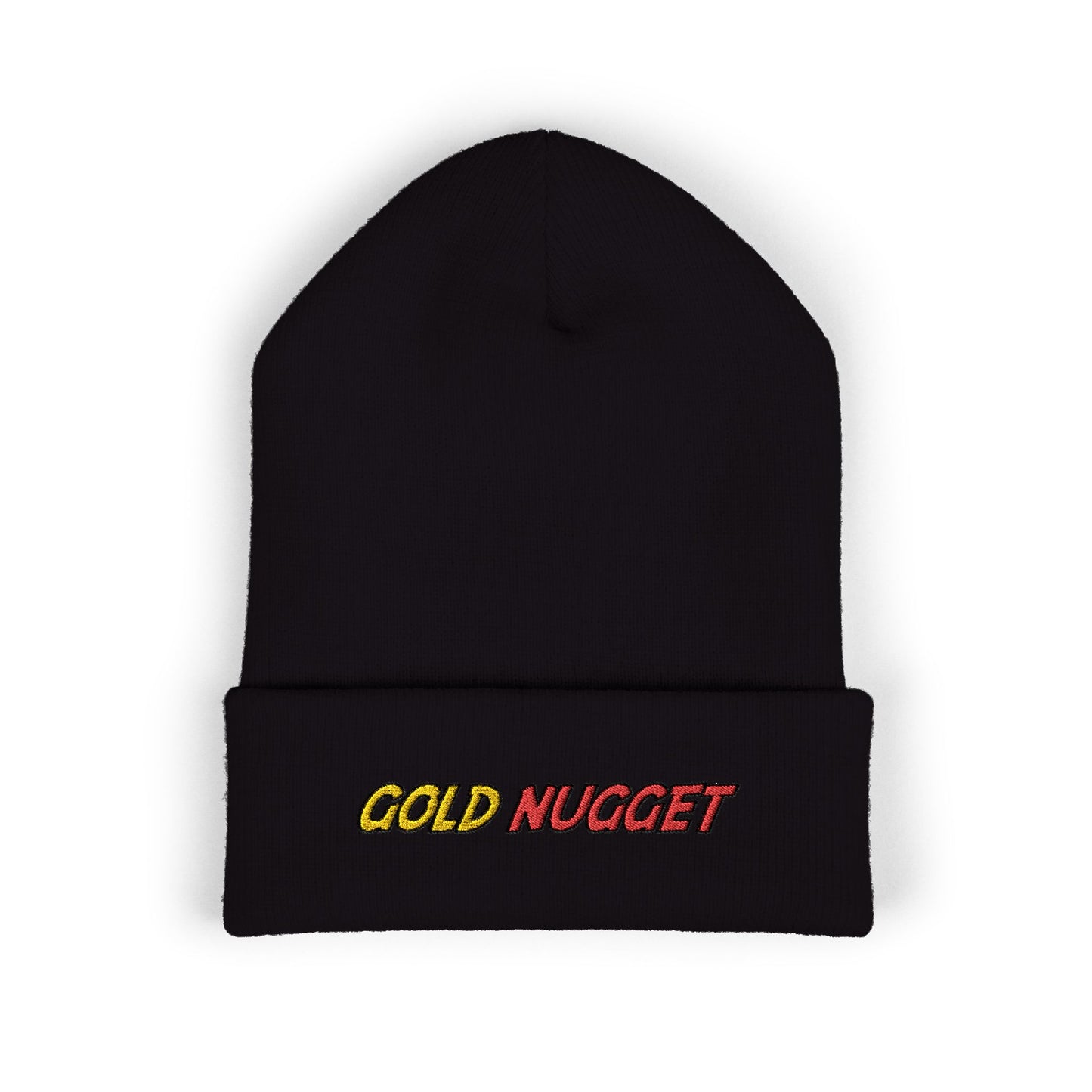 Embroidered Gold Nugget Beanie