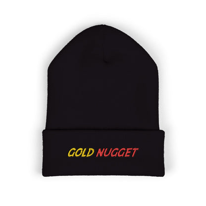 Embroidered Gold Nugget Beanie