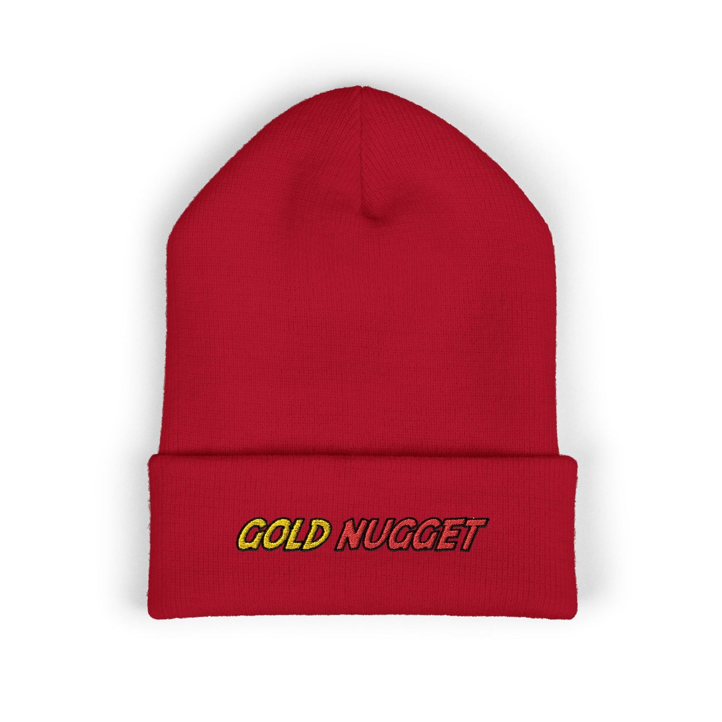 Embroidered Gold Nugget Beanie