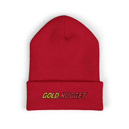 Embroidered Gold Nugget Beanie