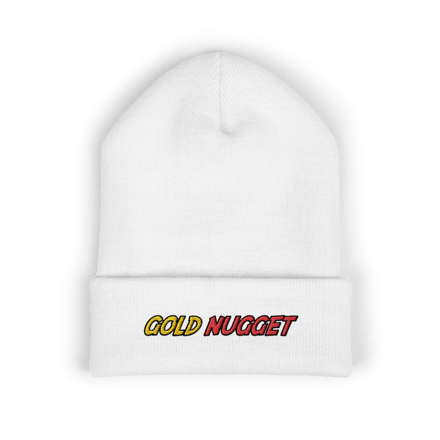 Embroidered Gold Nugget Beanie