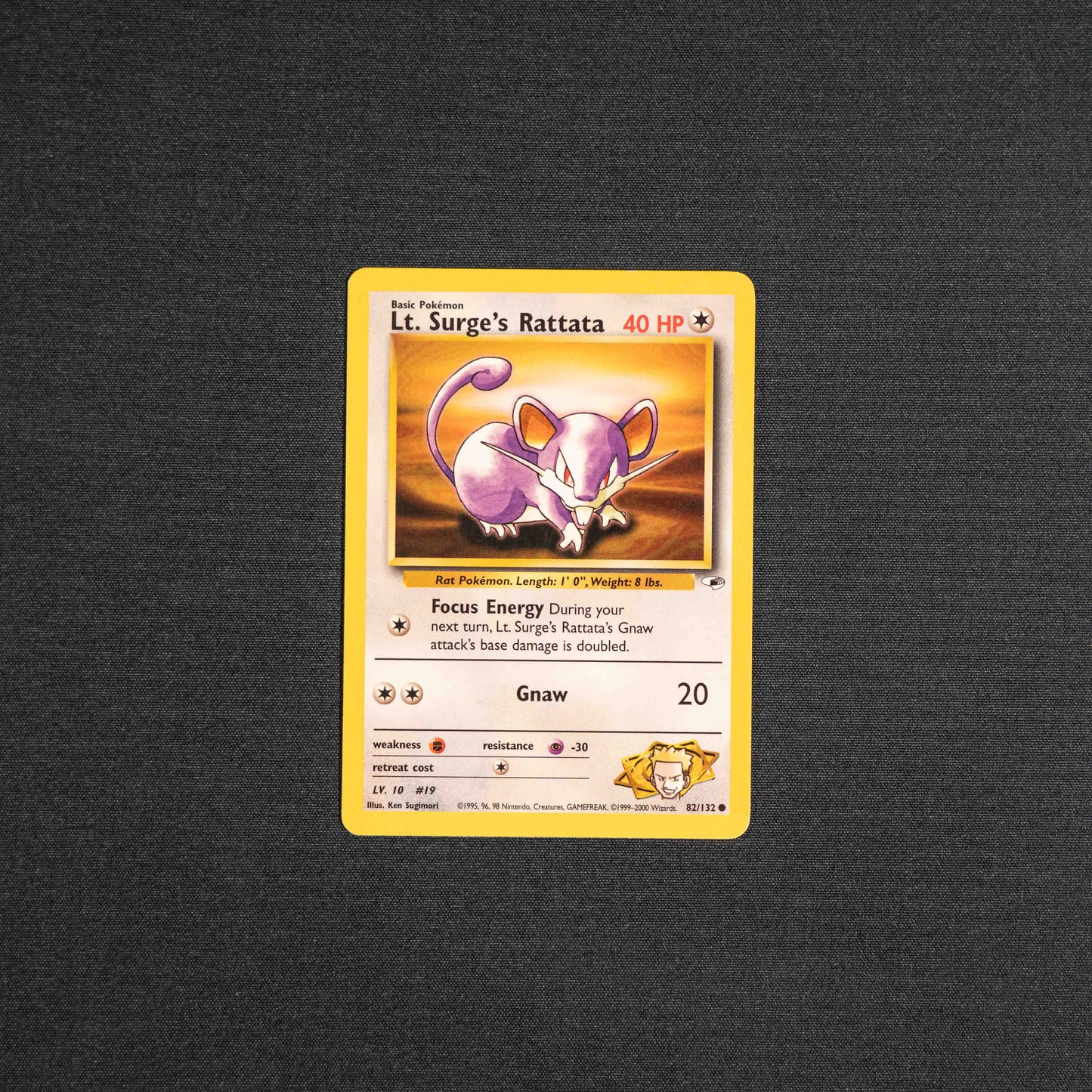 Lt. Surge's Rattata - Gym Heroes (G1)