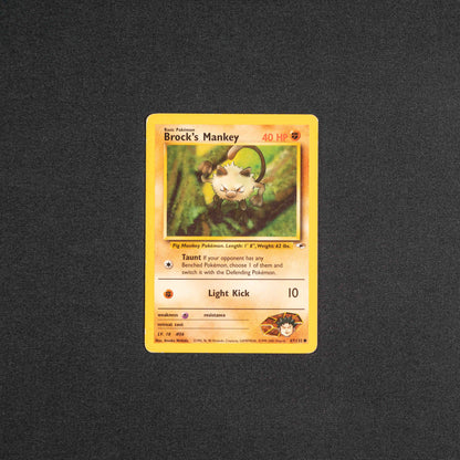 Brock's Mankey (67) - Gym Heroes (G1)