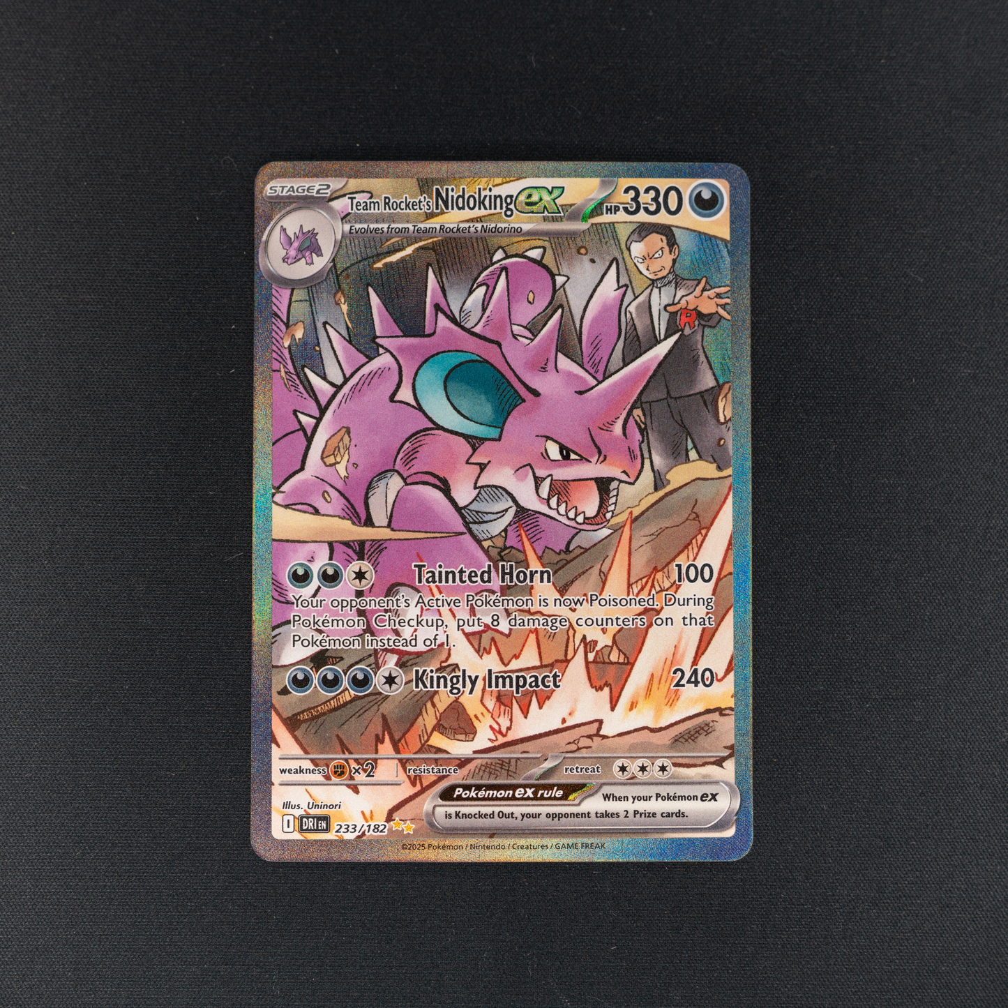 Team Rocket's Nidoking ex - 233/182 - SV10: Destined Rivals (DRI)