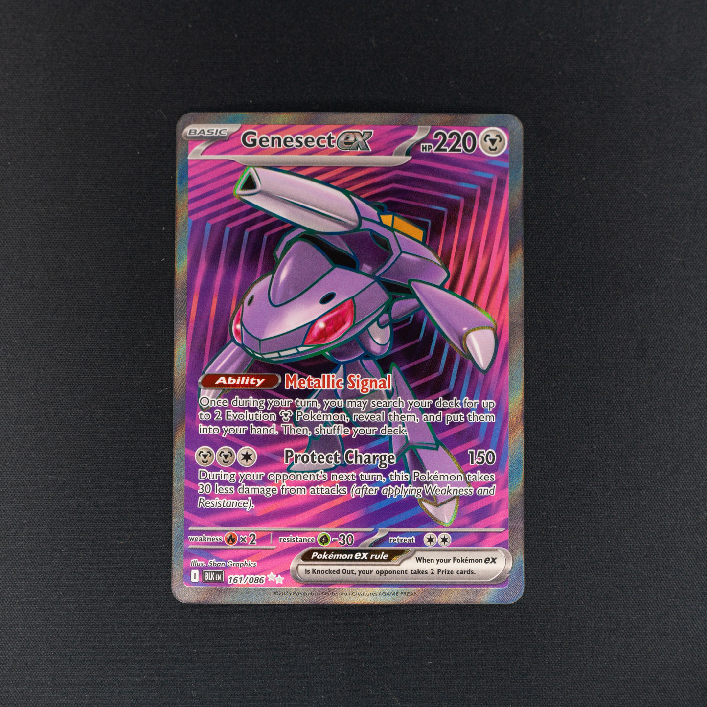 Genesect ex - 161/086 - SV: Black Bolt (BLK)