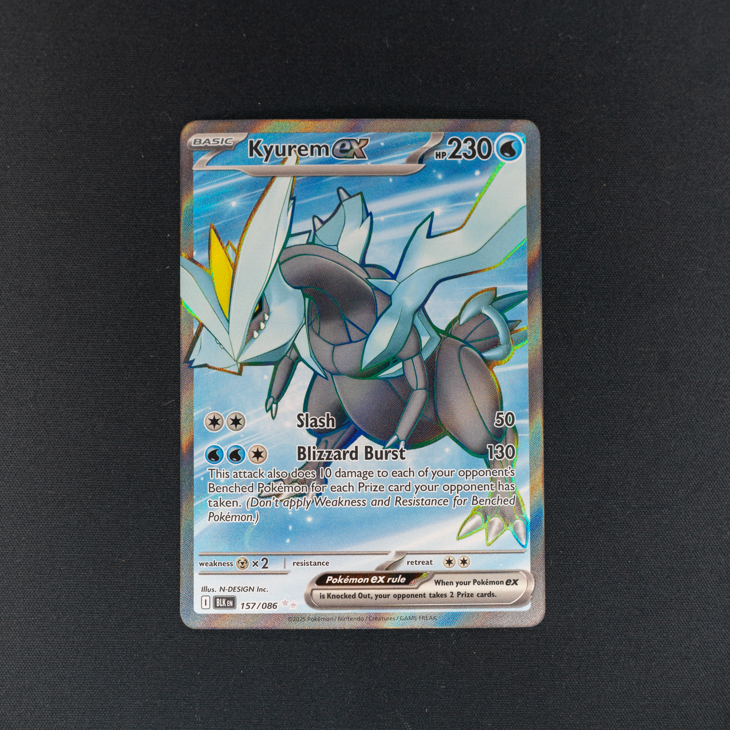 Kyurem ex - 157/086 - SV: Black Bolt (BLK)