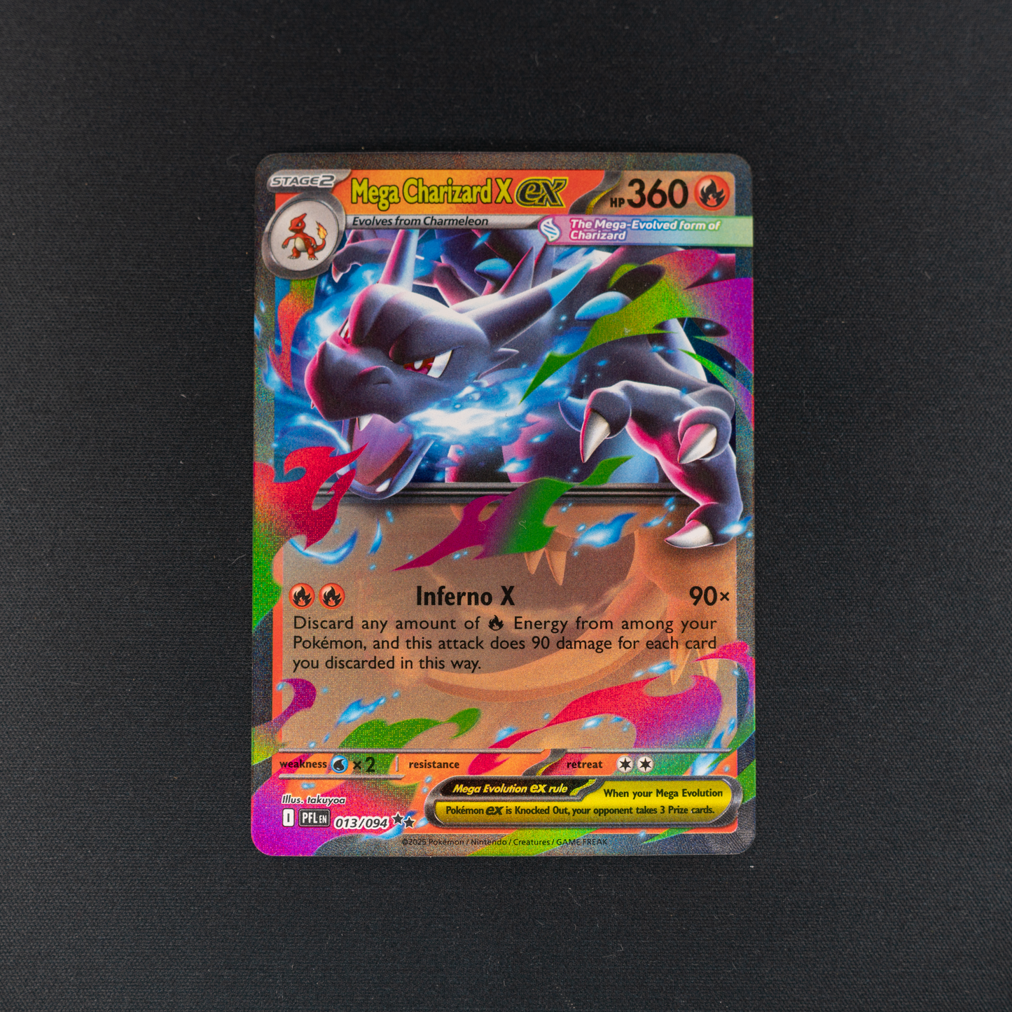 Mega Charizard X ex - 013/094 - ME02: Phantasmal Flames (PFL)