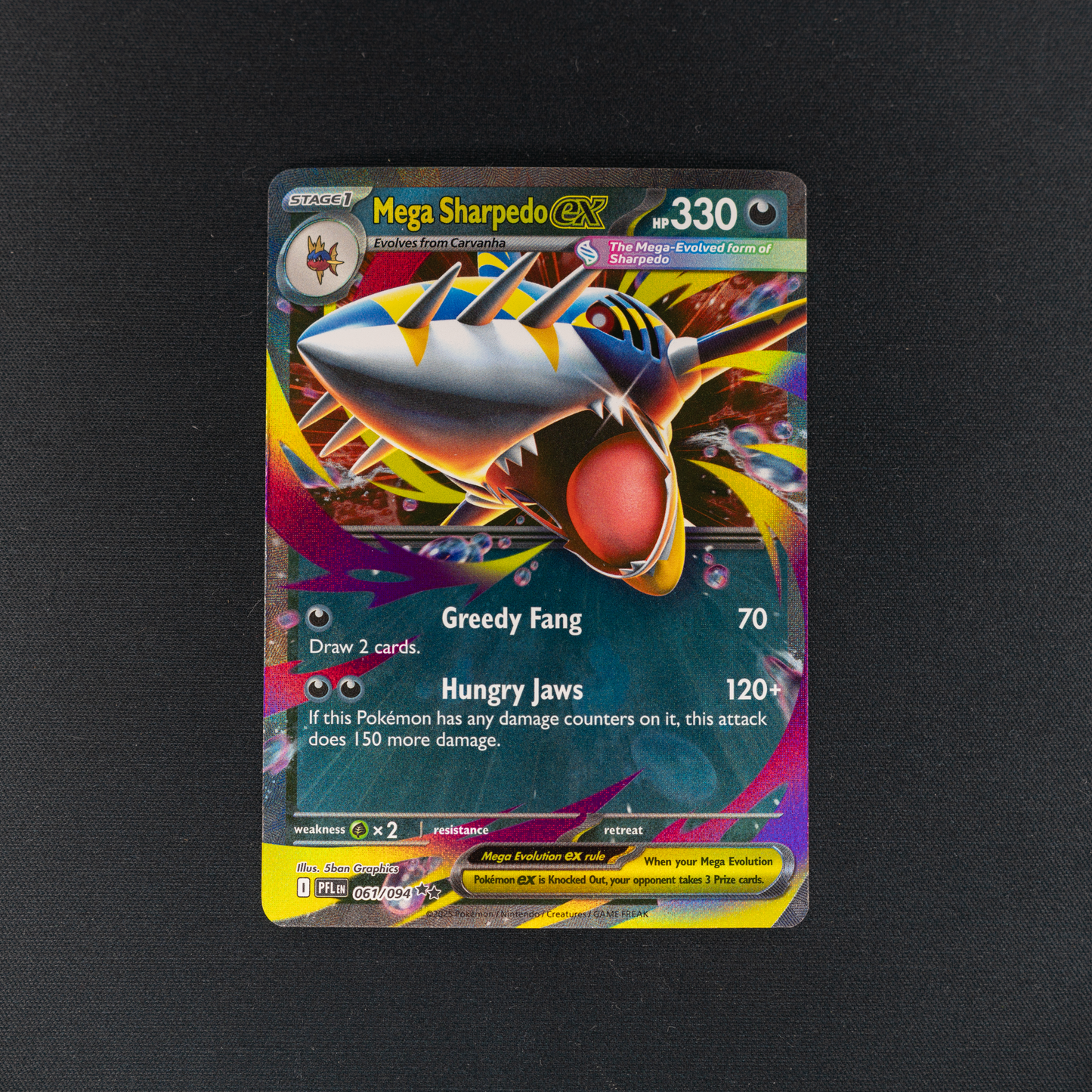 Mega Sharpedo ex - 061/094 - ME02: Phantasmal Flames (PFL)