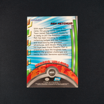 Ash Ketchum HV1 - 2000 Topps TV Heroes & Villians