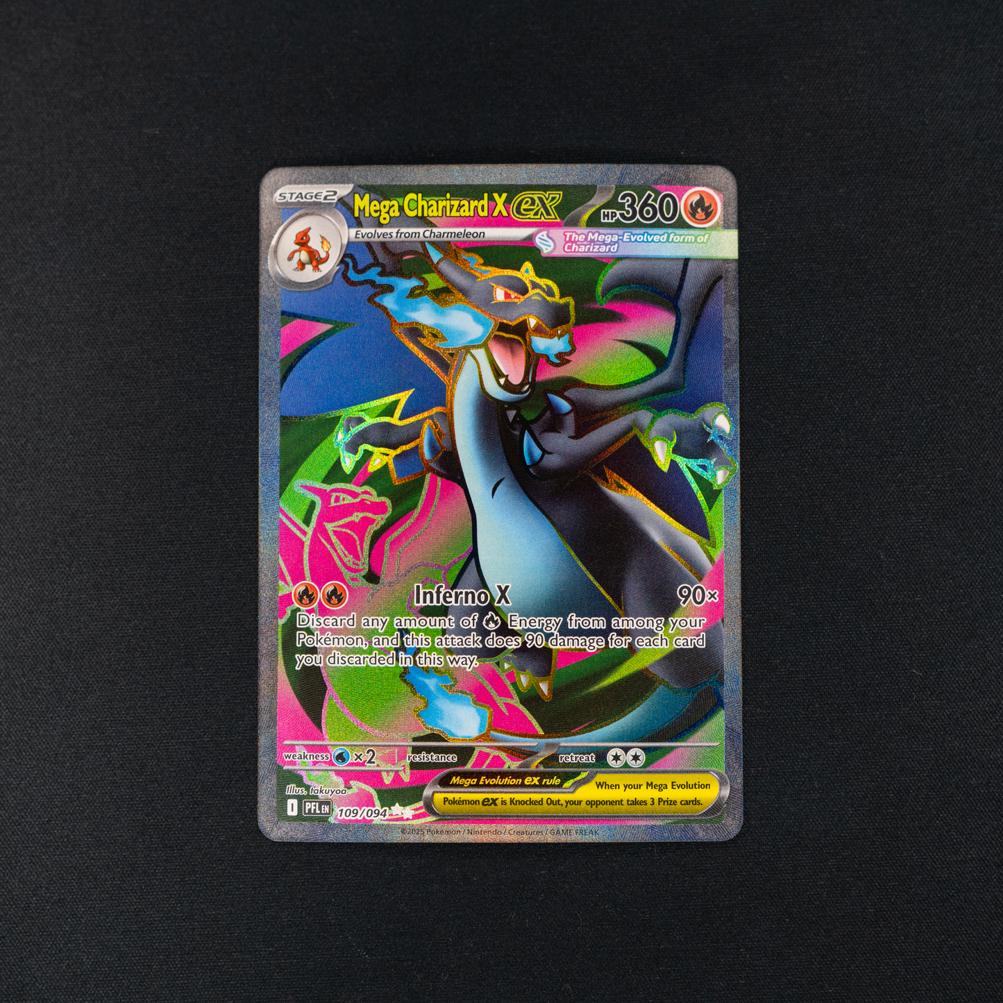 Mega Charizard X ex - 109/094 - ME02: Phantasmal Flames (PFL)