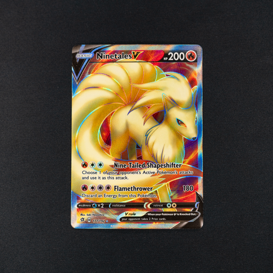 Ninetales V (Full Art) - SWSH02: Rebel Clash (SWSH02)