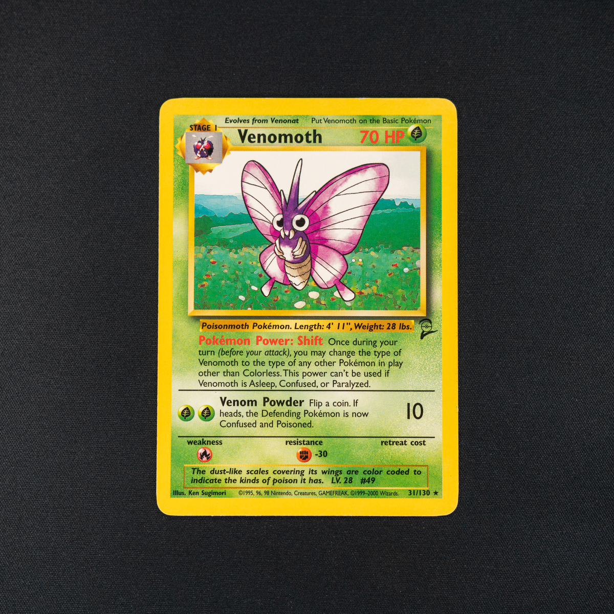 Venomoth Move Set Venomoth - Base Set 2 (BS2) – Gold Nugget Cards