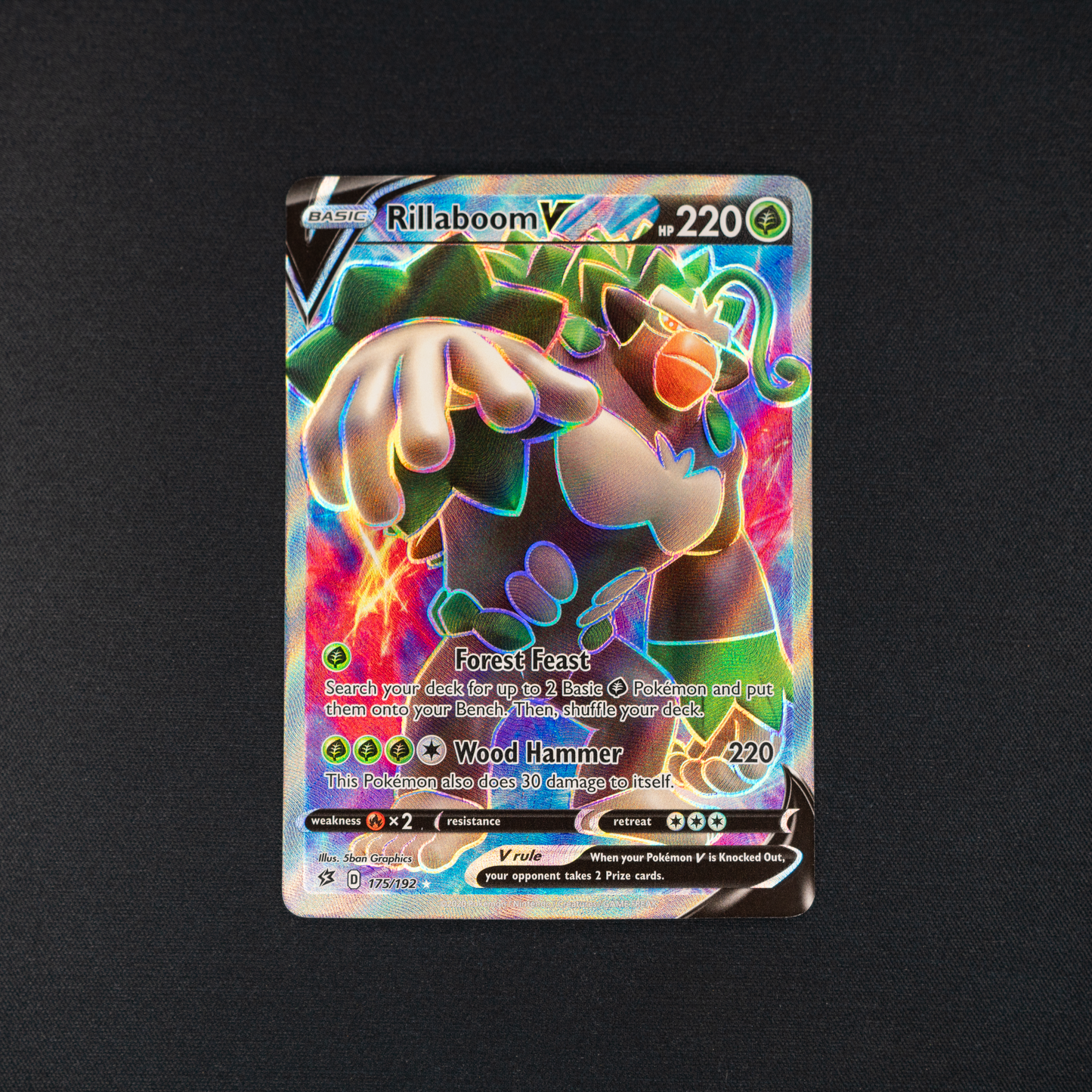 Rillaboom V (Full Art) - SWSH02: Rebel Clash (SWSH02)