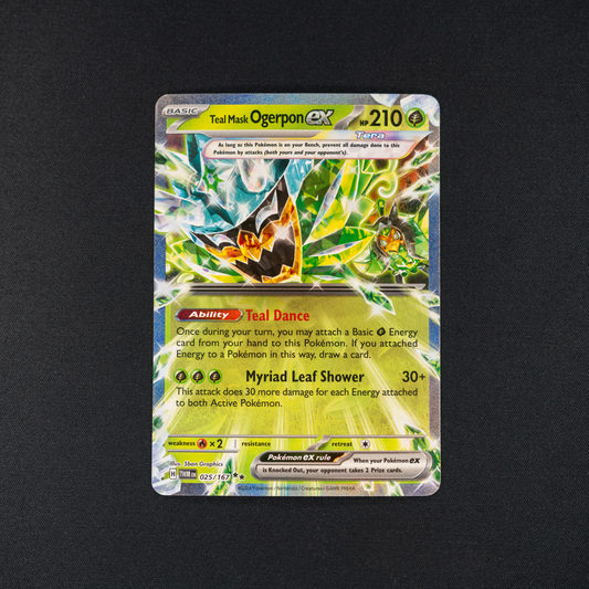 Teal Mask Ogerpon ex - 025/167 - SV06: Twilight Masquerade (TWM)