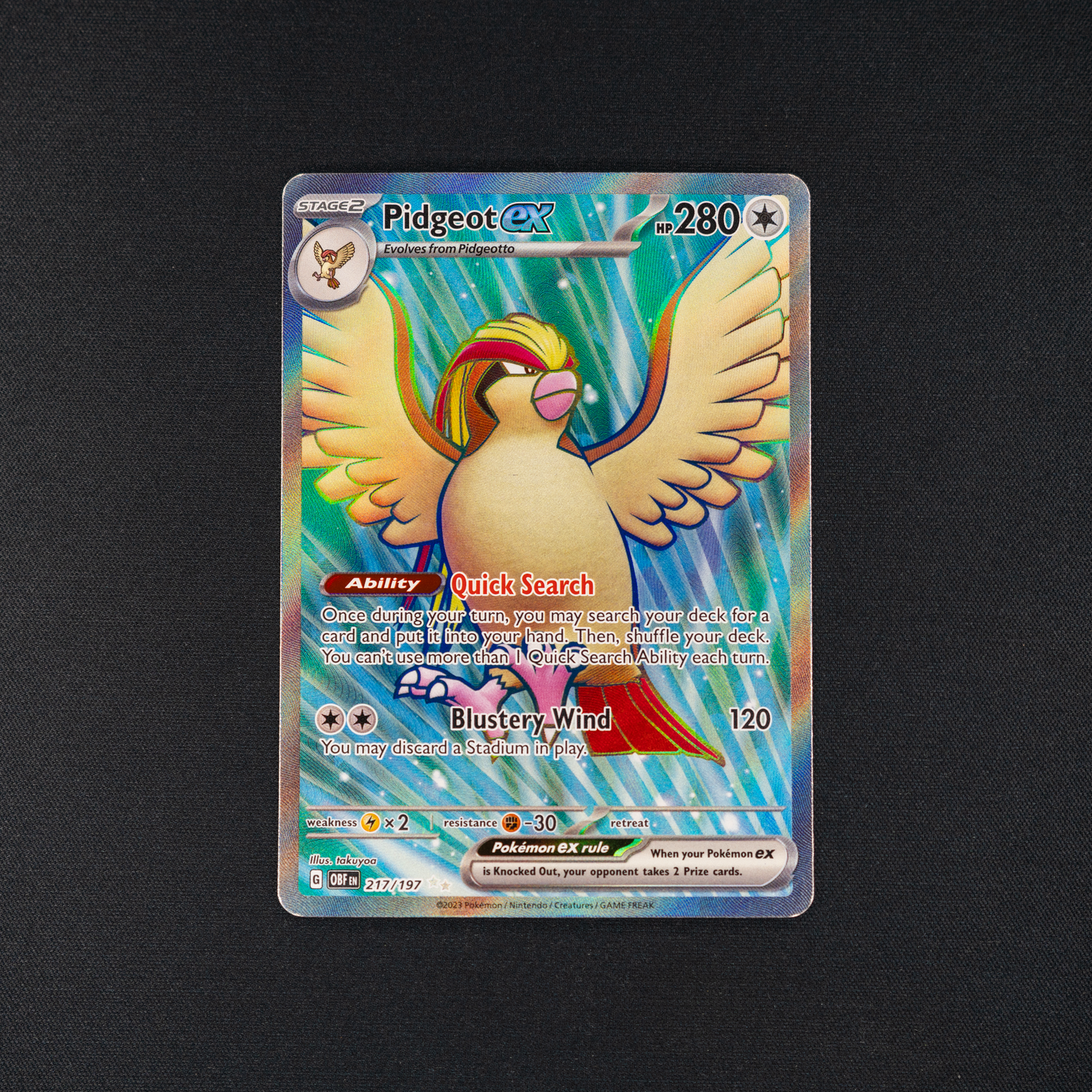 Pidgeot ex - 217/197 - SV03: Obsidian Flames (OBF)