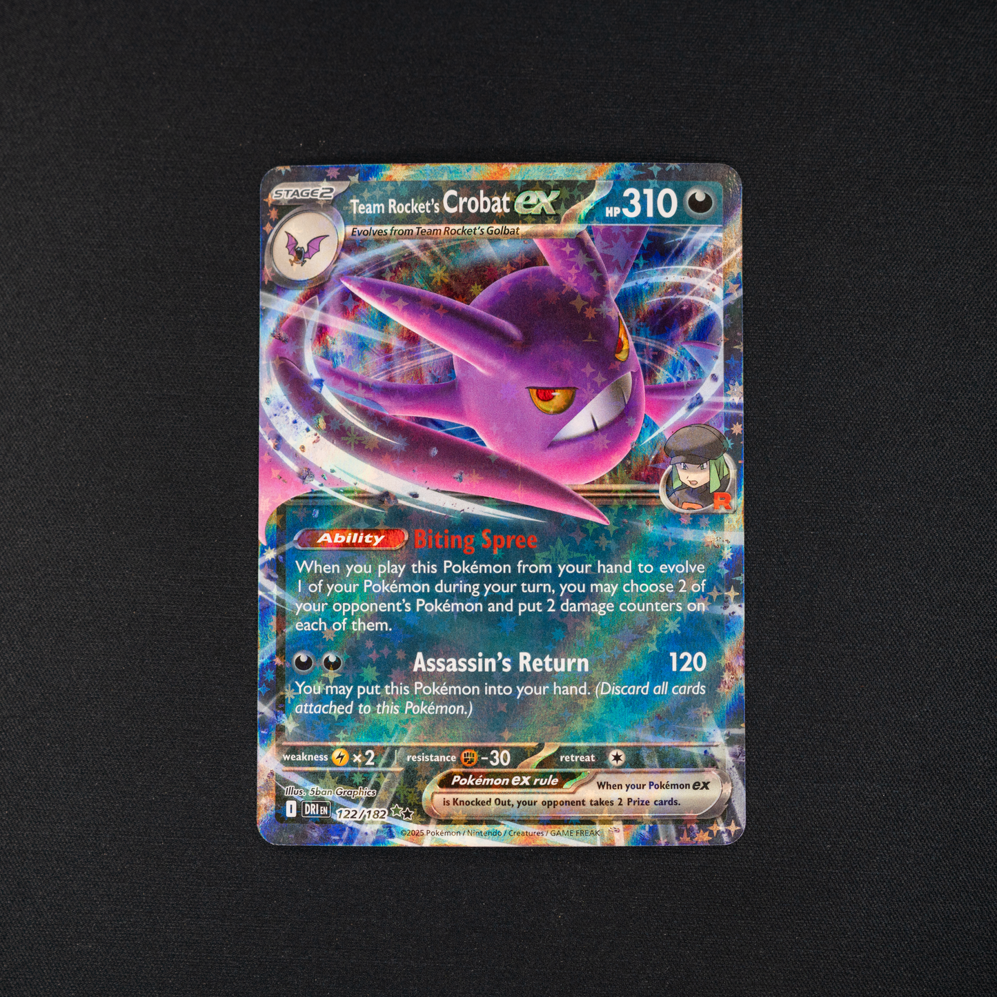 Team Rocket's Crobat ex - 122/182 - SV10: Destined Rivals (DRI)