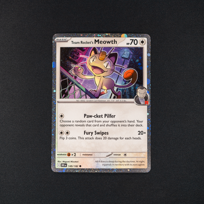 Team Rocket's Meowth (Cosmos Holo)