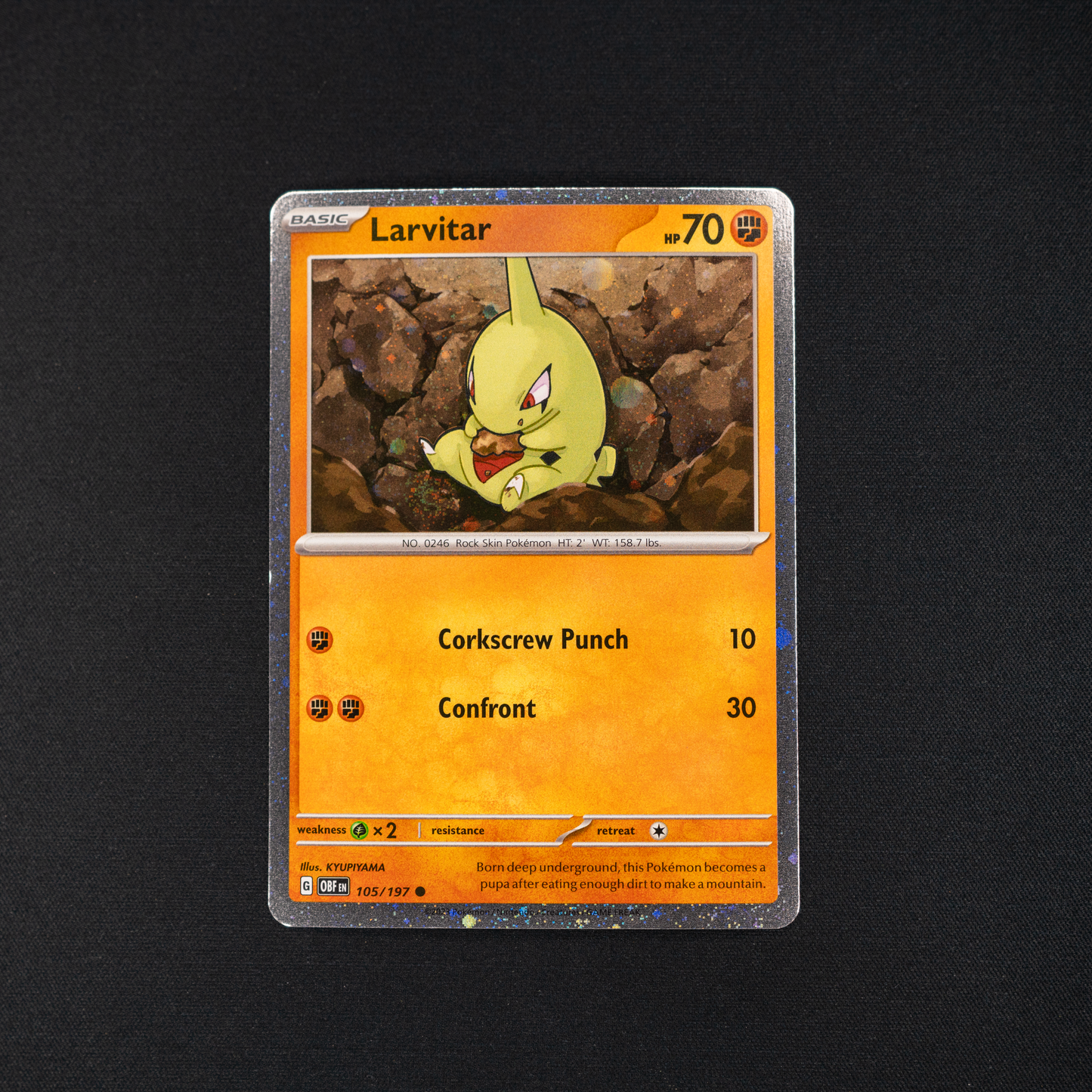 Larvitar - 105/197 (Cosmos Holo)