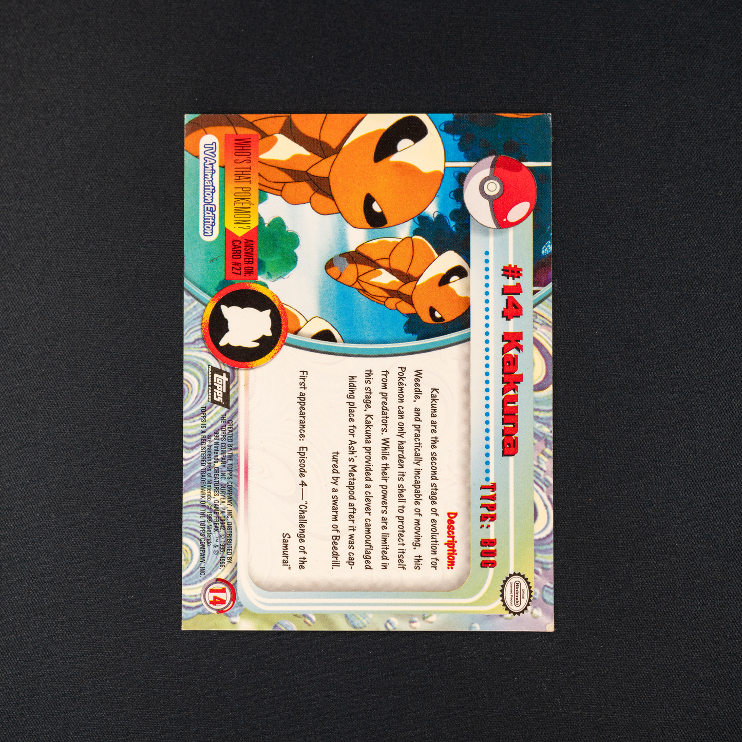 Kakuna #14 1999 Topps TV