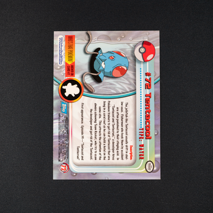 Tentacool #72 Pokemon 1999 Topps TV