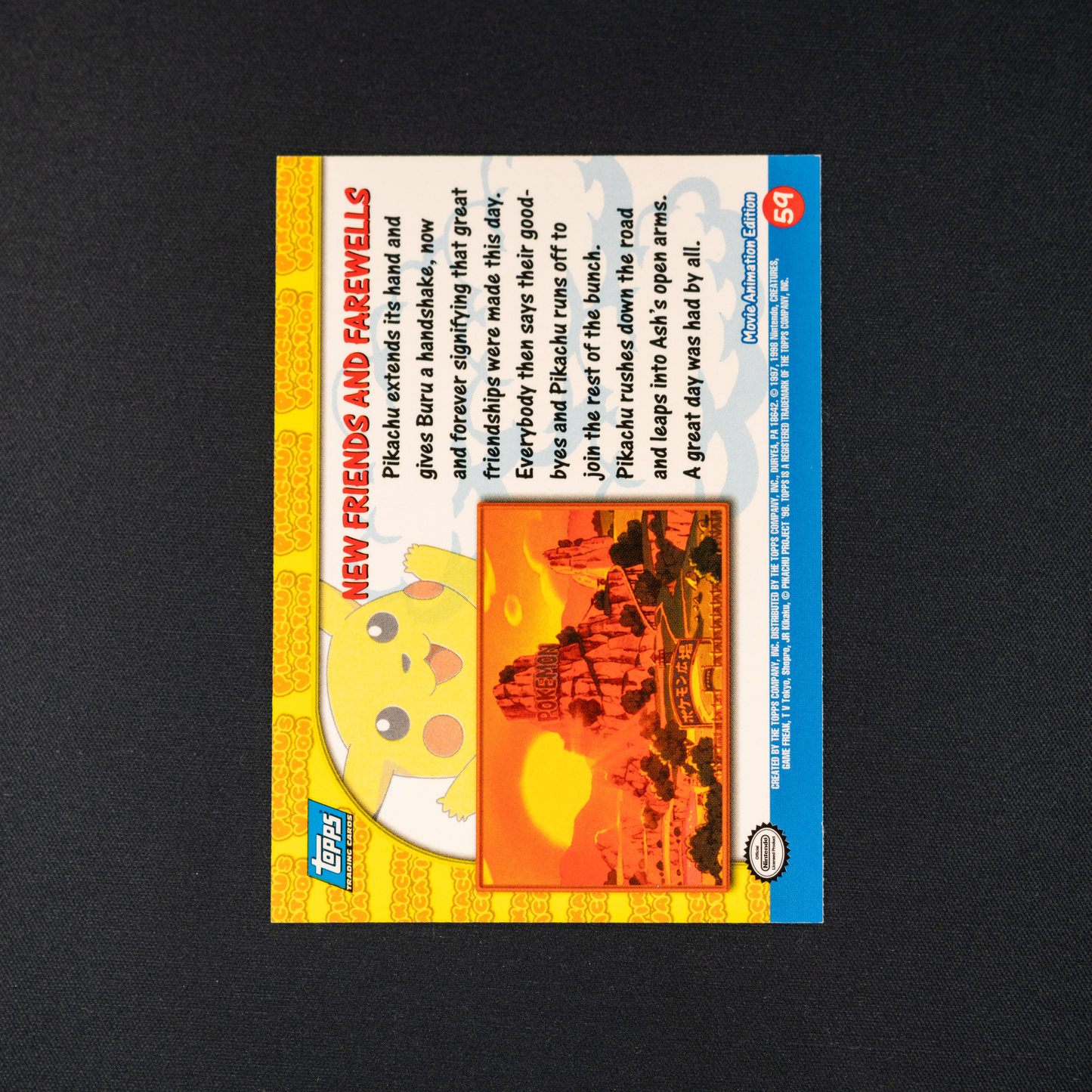 New Friends And Farewells #59 Pokemon 1999 Topps Movie