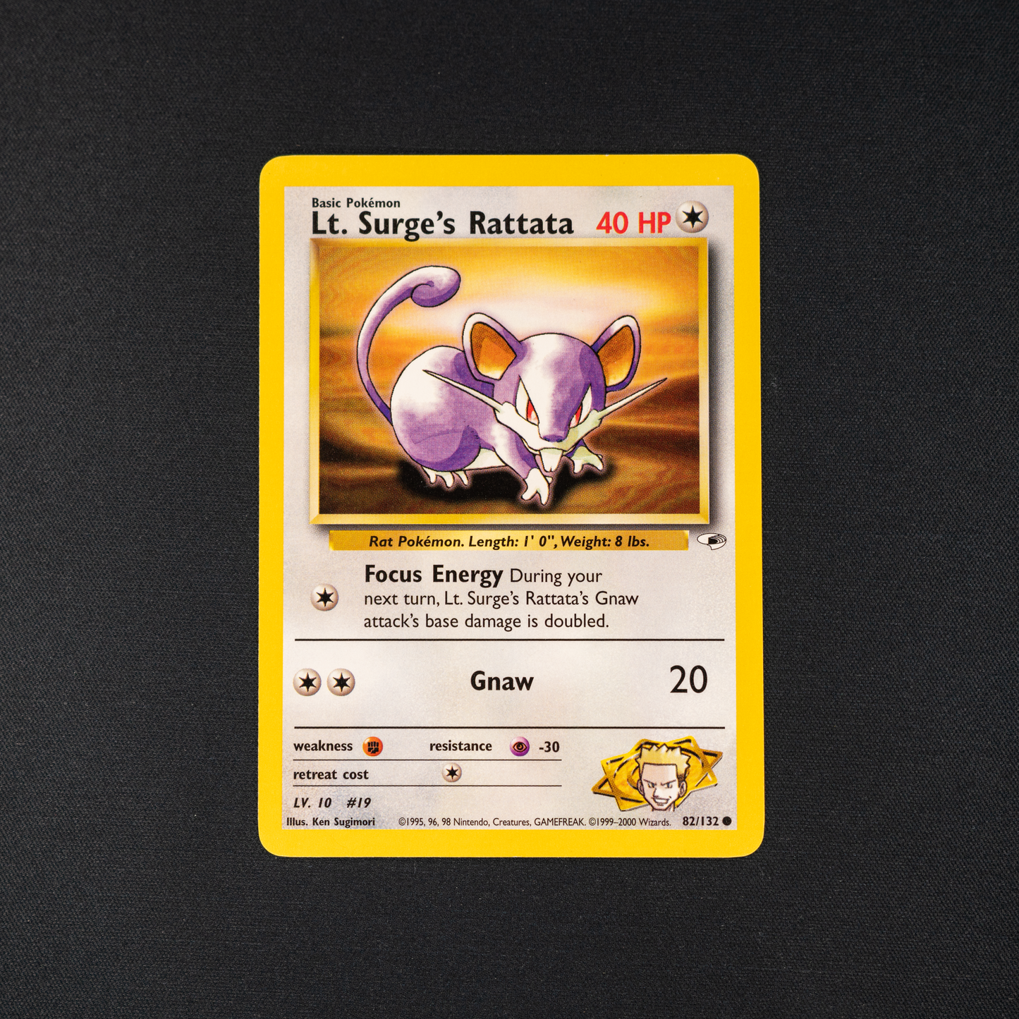 Lt. Surge's Rattata - Gym Heroes (G1)