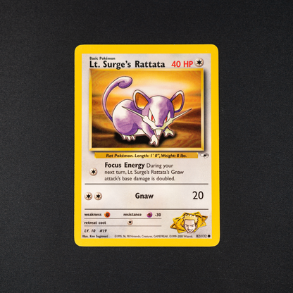 Lt. Surge's Rattata - Gym Heroes (G1)