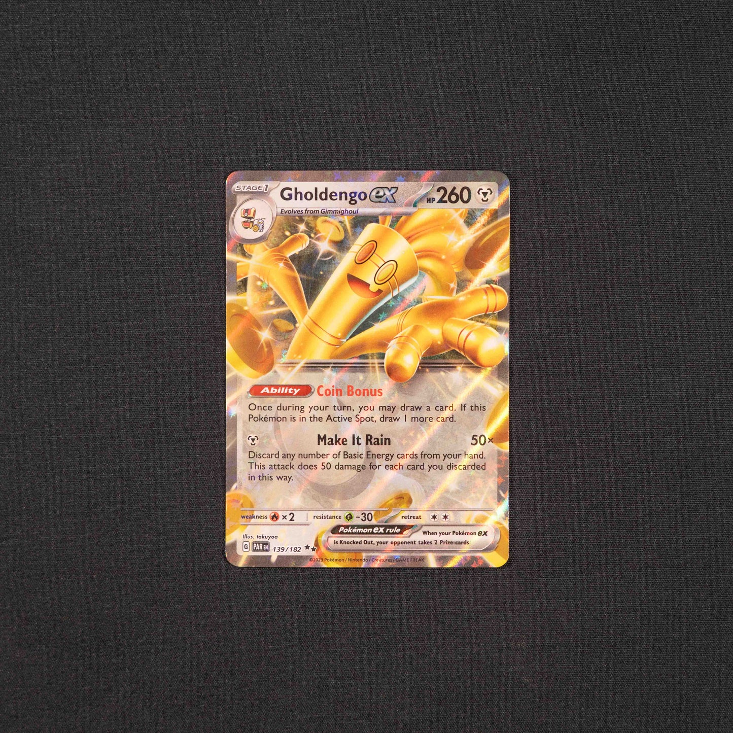 Gholdengo ex - 139/182 - SV04: Paradox Rift (PAR)