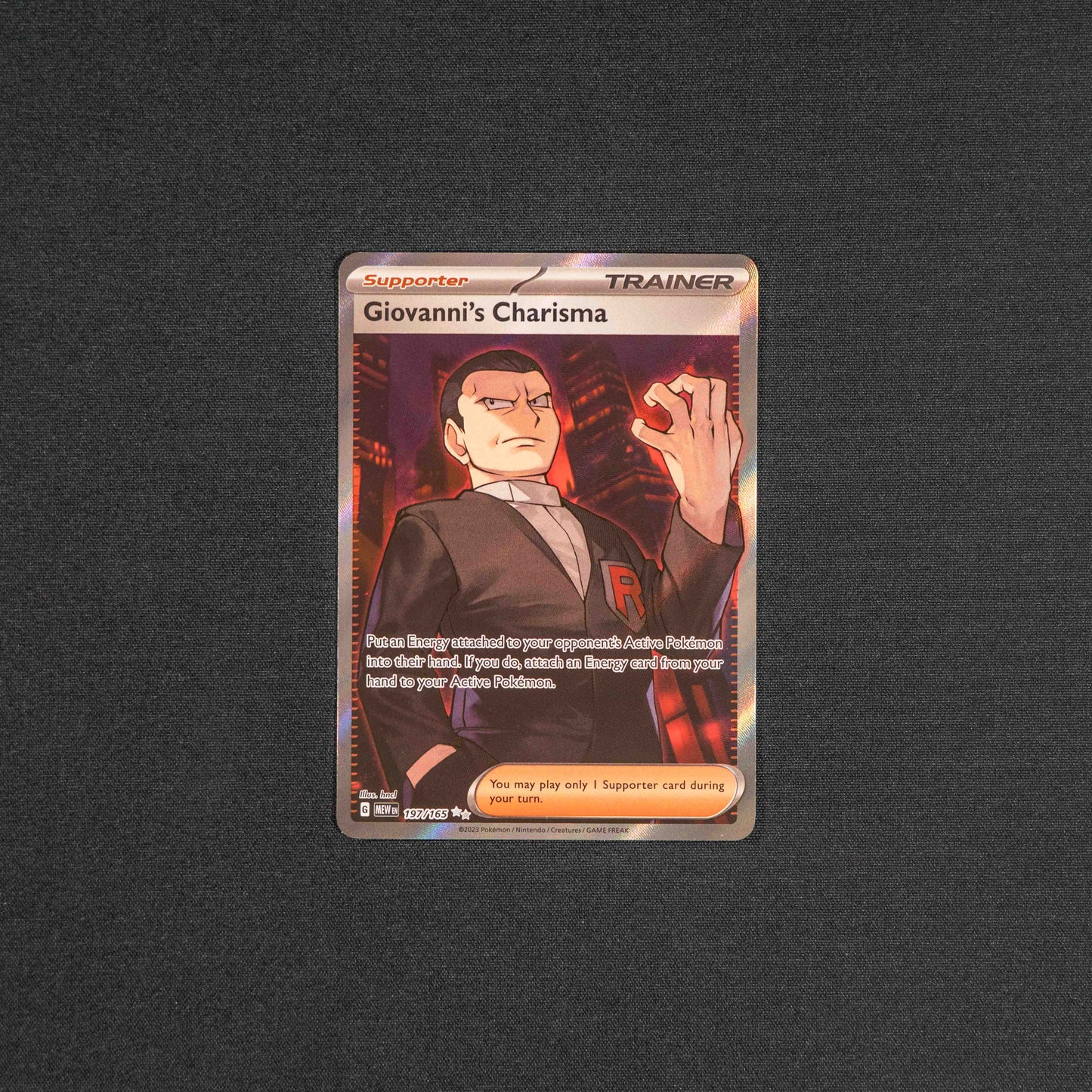 Giovanni's Charisma - 197/165 - SV: Scarlet & Violet 151 (MEW)