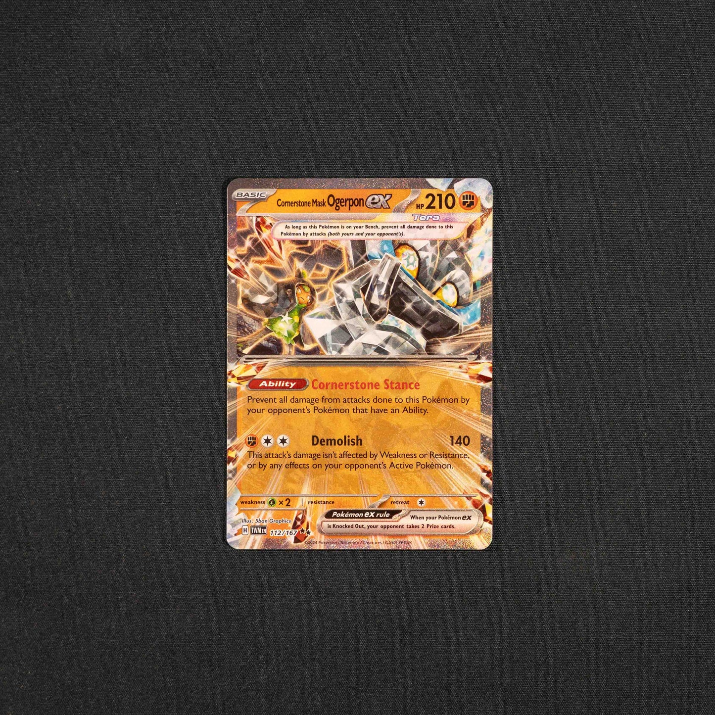 Cornerstone Mask Ogerpon ex - 112/167 - SV06: Twilight Masquerade (TWM)