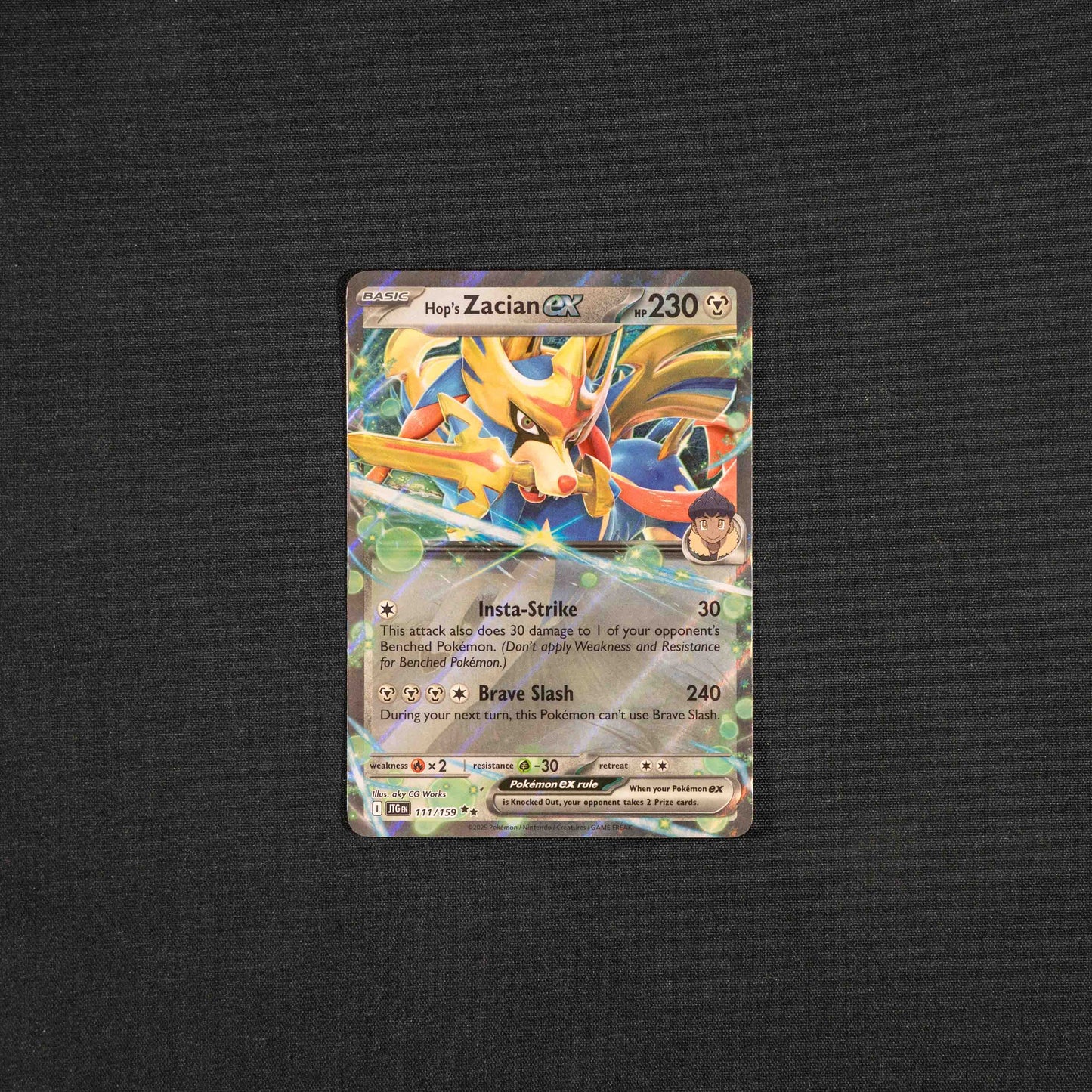 Hop's Zacian ex - 111/159 - SV09: Journey Together (JTG)